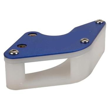 Imagem de BYYINGSUS Guia de proteção de corrente CNC para motocicleta compatível com BSE KAYO SSR TTR XR CRF KLX 50 70 90 110 125 140 150 160 Cc Dirt Pit Bike Scooter (azul)