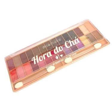 Imagem de Sombra Para Olhos 28 Cores Paleta de Sombras 28g Hora do Chá - MiaMake