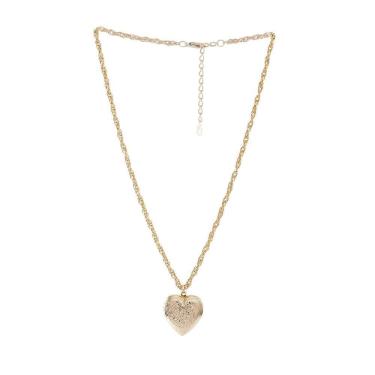 Imagem de Colar Escapulário Armazem Rr Bijoux Coração Dourado