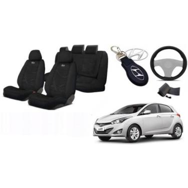 Imagem de Combo Capas Conforto HB20 12-16 +(Capa Volante) + Chaveiro - Ferro Tec