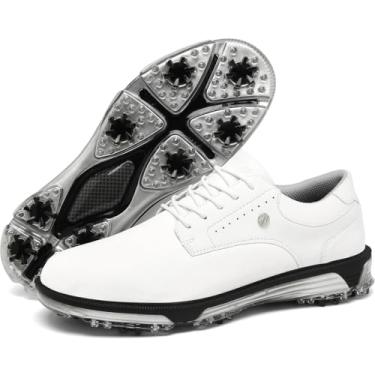 Imagem de ULTIANT Tênis de golfe masculino Traditions Spikeless tamanho 38-44, Branco, 46