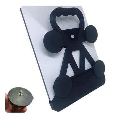 Imagem de Suporte Case Veicular Para Antena Starlink Mini Geração 4 Gen Com 4 Base Magnético Ímãs Neodímio Emborrachado Intalação Teto Carro Caminhão Caminhonete Barco Motorhome Trailer Móvel (Preta - Suporte)