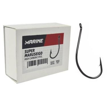 Imagem de Anzol Marine Sports Super Maruseigo Nº 10 Black - 100 Peças