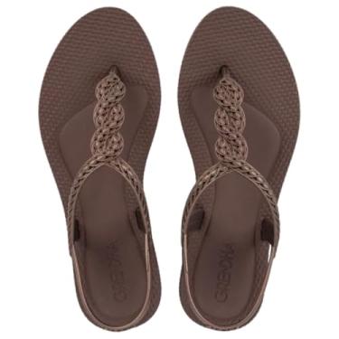 Imagem de Sandália Rasteirinha Feminina Grendha Todo Dia Elegante Confortável Bronze (BR, Adulto, Faixa Numérico, 39, 40)