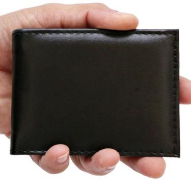 Imagem de Carteira Masculina Slim Em material sintético Com Porta Cartão E Compa