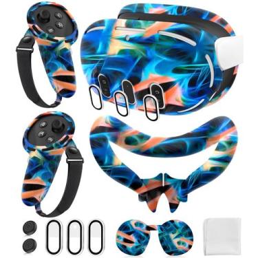 Imagem de Conjunto de capa protetora de silicone para Meta/Oculus Quest 3 - YRXV