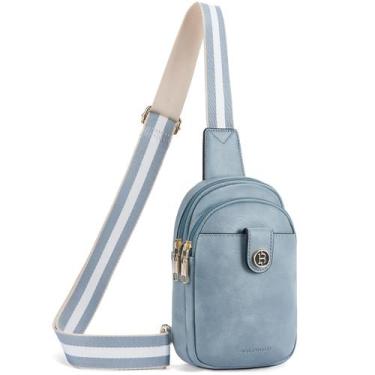 Imagem de Bolsa tipo estilingue BOSTANTEN pequena em couro tiracolo para mulhere