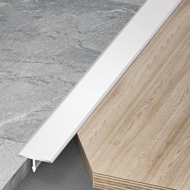 Imagem de Perfil De Transição De Alumínio Anodizado, Trilho De Compensação Plano Para Azulejos & Laminados - 3 Peças, Tiras De Extremidade De 100cm Para Acabamento De Piso E Tra, Linghuabai, Breite: 15 mm