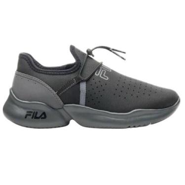 Imagem de Tenis fila play infantil, 28, Preto, Grafite
