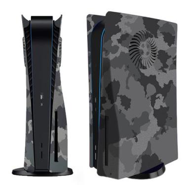 Imagem de Placa facial PS5 MIKNEKE Cooling Vents Grey Camuflage