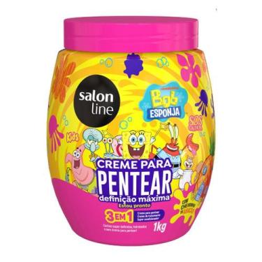 Imagem de Salon Line Creme para Pentear Kids Bob Esponja 1kg 3 em 1 Definição Má