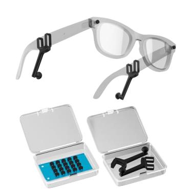 Imagem de DAIERTEK Pacote com 20 capas de meta-luz com tubo de Eustáquio à prova de som, bloqueador de meta-LED, compatível com óculos inteligentes Way-farer, Skyler e Headliner