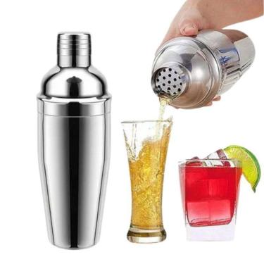 Imagem de Coqueteleira Aço Inox 750Ml Com Filtro Drink Caipirinha Bar