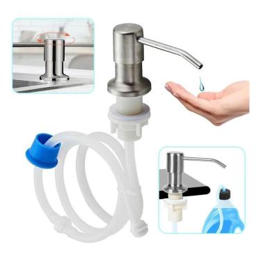 Imagem de 2X Dispenser Mangueira Dosador Embutir Cuba Pia Galao Flexiv