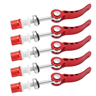 Imagem de 5 peças de grampos de selim de bicicleta de liga de alumínio, braçadeira de tubo de liberação rápida, engrenagem fixa com aplicação universal para bicicletas