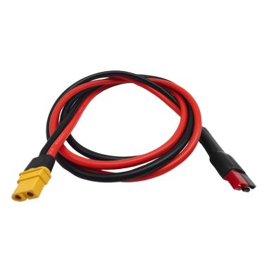 Imagem de daier Cabo de extensão adaptador 10AWG XT60 para Anderson, XT60 fêmea XT60 para cabo conector Anderson para estação de energia solar portátil de bateria RC