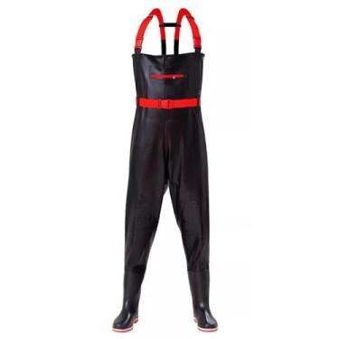 Imagem de Hip Waders Calça preta de pesca estilo quadril, adequada para trabalho subaquático, pântanos e arbustos(46 EU)