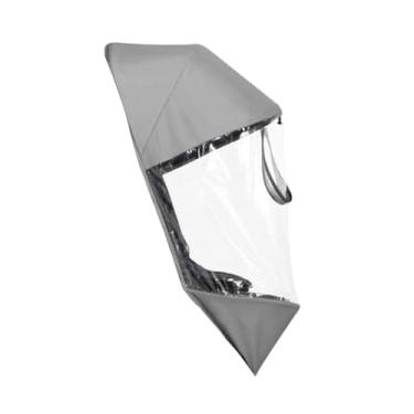 Imagem de Esquirla Capa de chuva transparente para carrinho de bebê, à prova de vento, portátil, à prova de chuva, proteção contra intempéries para viagens em parques,
