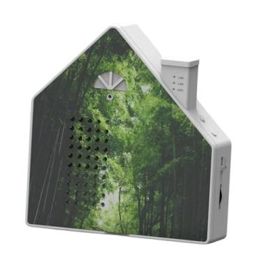 Imagem de ChuYiElegance Caixa de som de pássaros cantores, caixa de som, chilrear de pássaros, decoração para sala de estar e escritório, Formato Da Casa