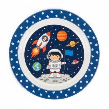 Imagem de Prato Infantil com Desenhos Divertidos  Buba Baby, Astronauta