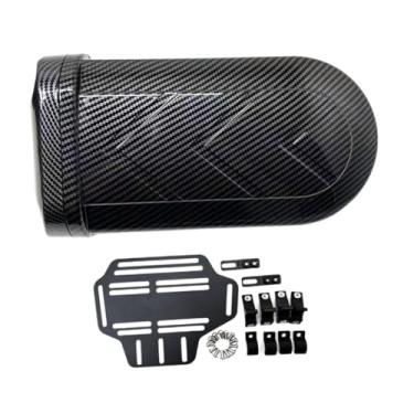 Imagem de Generic Caixa lateral para motocicleta, armazenamento para reparo com trava codificada, caixa lateral universal à prova d'água para ferramentas de, Cinza