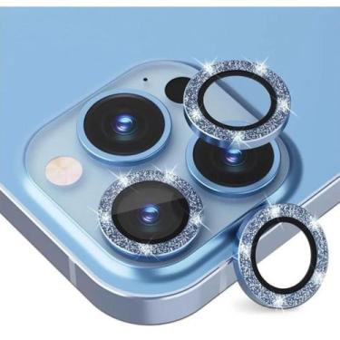 Imagem de Kit de Proteção para Lentes Brilho Strass de Celular  Compatível com i