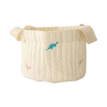 Imagem de JWQFBC Cesto Organizador de Fraldas para Bebês, Portátil, Essencial para Recém-nascidos, Porta-brinquedos Multifuncional, Bolsa para Guardar No Carro, Dinossauro Pequeno, Tamanho real