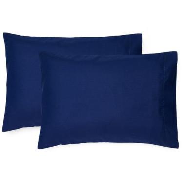 Imagem de Fronha EXQ Home Toddler 13x18cm Travel 100% poliéster azul marinho