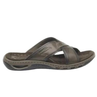 Imagem de Chinelo pegada masculino em couro 131661, Cravo, 44