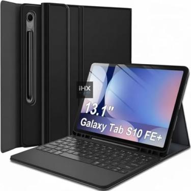 Imagem de Capa Case Premium para Samsung Galaxy Tab S10 FE Plus 13.1" 2025 - com Teclado e Compartimento para Pencil