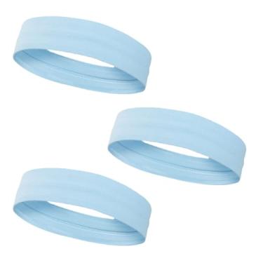 Imagem de Bandanas esportivas tenazes, faixas de suor respiráveis com absorção de umidade, faixa elástica para corrida, ciclismo, basquete, ioga, fitness