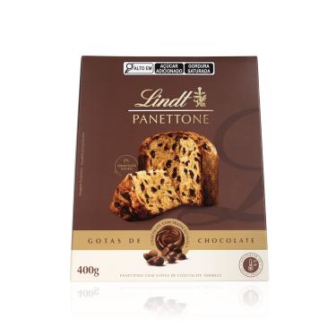 Imagem de Panettone Gotas de Chocolate Amargo 400g Lindt