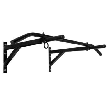 Imagem de Barra Fixa De Parede Musculação Pull-up Para Taf Treinos Em Casa Crossfit Com Suporte Para Saco De Pancadas
