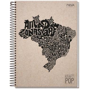 Imagem de CADERNO UNIVERSITÁRIO C/D ESPIRAL 20 MATÉRIAS 320 FLS KRAFT POP