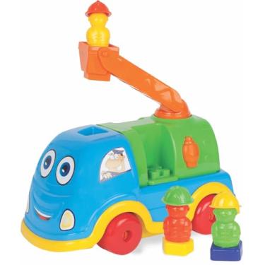 Imagem de Divplast Caminhão Bombeiro Infantil Brincar e Crescer