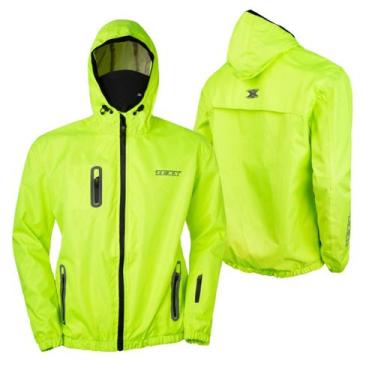 Imagem de Jaqueta Corta Vento Dupla Costura Com Balaclava Neon 5xl verde Resiste