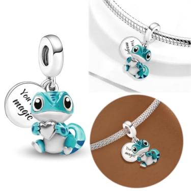 Imagem de 1 peça de berloque de prata elegante para mulheres, faça você mesmo e roupa diária combinando joias decoração presente para mamãe, 23.4*20.7mm, Prata, Sem Pedra Preciosa