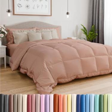 Imagem de Conjunto de cama king size, malva alternativo, quente, leve, luxuoso, respirável, qualidade hoteleira, para todas as estações, fofo, aconchegante, grande, edredom de microfibra refrescante