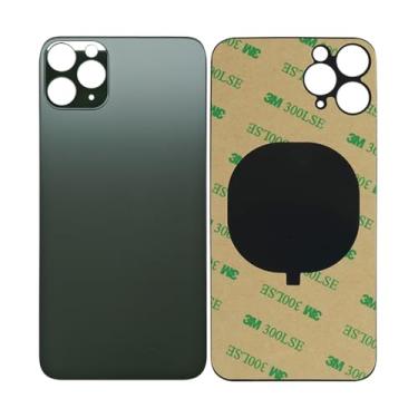 Imagem de 1 pçs/lote capa de bateria de vidro para iPhone 11 Pro capa traseira de substituição para iPhone 11Pro 2 em 1 capa traseira de vidro grande (verde)