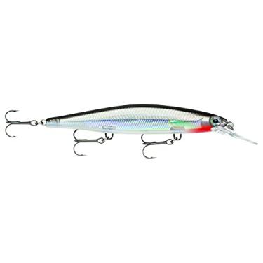 Imagem de Rapala Isca profunda Shadow Rap com três ganchos nº 6, profundidade de natação de 1,2 a 2,4 m, tamanho de 11 cm, prata