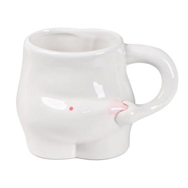 Imagem de byepica Caneca de aquecedor de mãos Fat Belly, xícara de café e leite de cerâmica fofa e divertida, perfeita para bebidas quentes e frias - ótimo presente para feriados, aniversários e muito mais