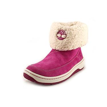 Imagem de Timberland Bota de cano médio Winterfest (bebê/criança pequena/criança grande), Rosa, 6 Big Kid