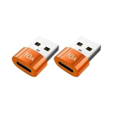 Imagem de Adaptador USB-C Para USB Fêmea 10A De Carregamento Rápido OTG Para Mac