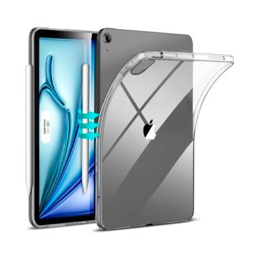 Imagem de Capa Zero Series para iPad Air 11 polegadas M3 M2 (2025/2024), 5ª/4ª Geração (2022/2020) – Transparente Fina e Leve com Proteção Anti Amarelamento, Compatível com Apple Pencil Pro e USB-C