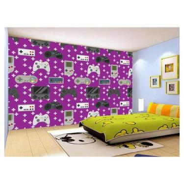 Imagem de Papel De Parede 3D Infantil Controle Game Jogo 3,5M Azs270 - Você Deco
