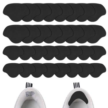 Imagem de Sekonow 16 pares de reparo de salto de sapato, adesivos autoadesivos para furos, kit de reparo de sapatos de couro, protetores de calcanhar para tênis, sapatos de couro, salto alto, 2 tamanhos, Preto