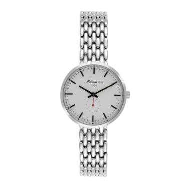 Imagem de Mondaine Relógio Feminino Prata Mostrador Branco Index Completo