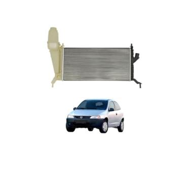 Imagem de Kit Radiador GM Celta 1.0 1.4 2002 a 2006 Com Ar + Aditivo Radiador Orbi Química Rosa 1L