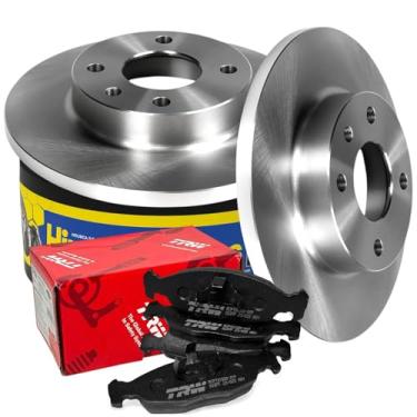 Imagem de Kit Freio Dianteiro Compatível com Celta Corsa Prisma 2001 a 2009 Disco HF23 + Pastilha RCPT01320