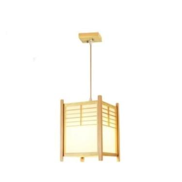 Imagem de Luminárias pendentes de madeira maciça em estilo japonês: ideais para restaurantes de sushi, casas de chá com leite, spas para os pés, banhos termais, hospedagens em áreas turísticas e salõe